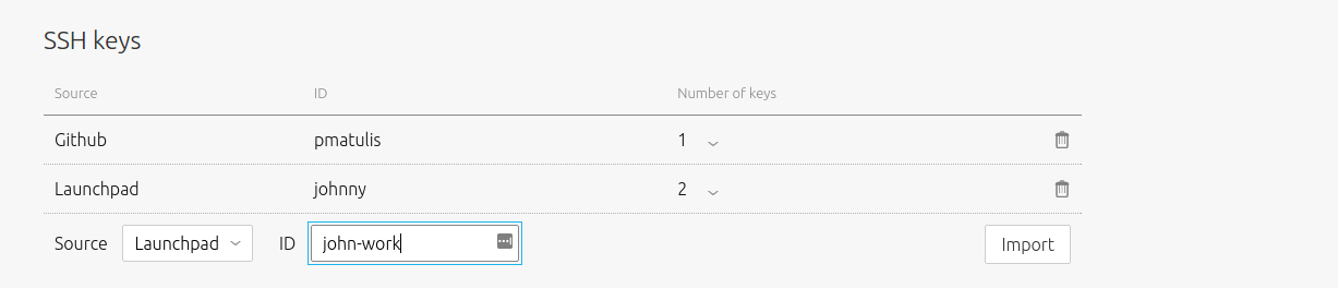 add user SSH key