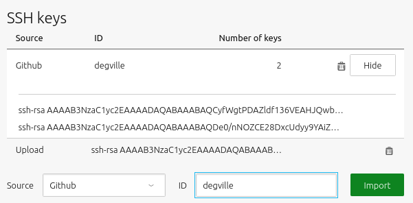 add user SSH key