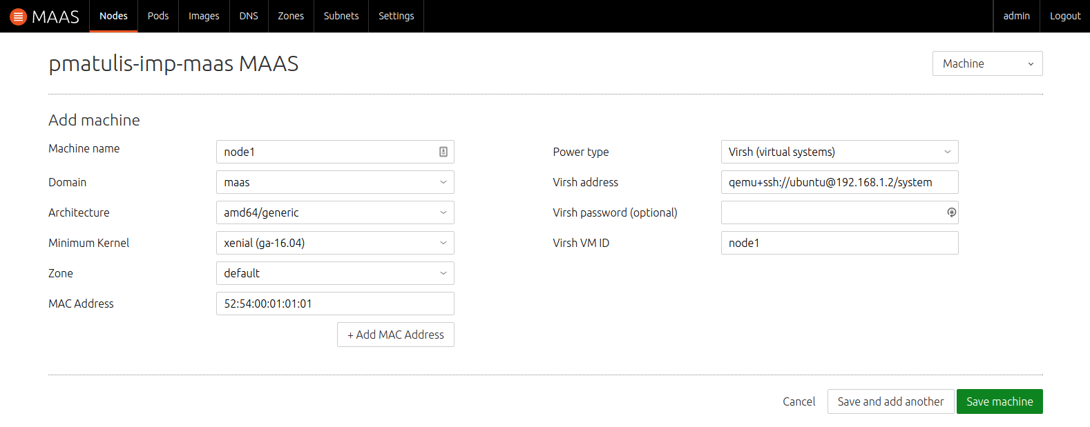 add node manually