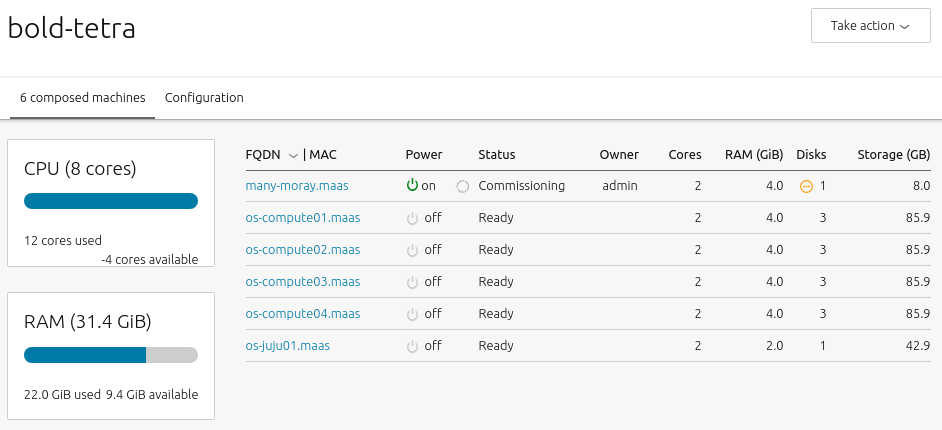 pod compose machine commissioning